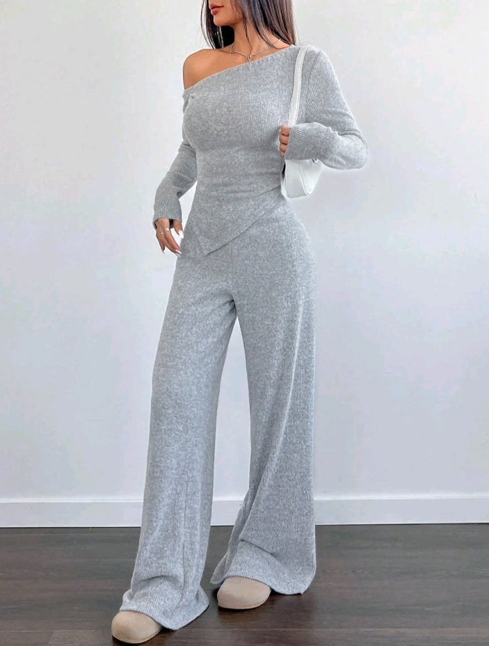 Set Asymmetrical Colour Gray Size M